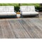 Homeroots 8' X 10' Copper Gray And Blue Striped Washable Indoor Outdoor Area Rug 588055 - alternate 1