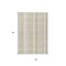 Homeroots 5' X 8' Ivory Beige And Tan Plaid Washable Indoor Outdoor Area Rug 613970 - alternate 5