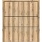 Sartodoors Sliding Closet Double Bi-fold Doors, Planum 0014 Oak and Aluminum Strips, Sturdy Tracks Moldings Tr PLANUM0014DBF-DUB-96 x 80 (4* 24x80) - alternate 1