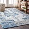 Jonathan Y Modern Persian Boho Vintage Medallion Ivory/Blue 5 ft. x 8 ft. Area Rug MDP201A-5 - alternate 1