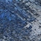 Homeroots 8' Navy Blue And Denim Blue Round Abstract Washable Indoor Outdoor Area Rug 577231 - alternate 4
