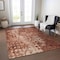 Homeroots 10' X 14' Orange Ikat Washable Indoor Outdoor Area Rug 577000 - alternate 4