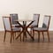 Baxton Studio Eira Modern Grey and Walnut Brown Wood 5-Piece Dining Set 254-12143-10891-ZORO - alternate 6