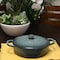 Crock-Pot Artisan Enameled 5 Quart Cast Iron Round Braiser Pan with Self Basting Lid in Slate Grey 112001.02 - alternate 2