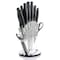 Gibson Soho Lounge 16 Piece Stainless Steel Cutlery Knife Set in Black With Acrylic Stand 82671.16RR - alternate 6