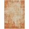 Homeroots 3' X 5' Orange And Ivory Abstract Washable Indoor Outdoor Area Rug 612340 - alternate 4