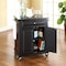 Crosley Compact Granite Top Kitchen Cart KF30024EBK - alternate 2