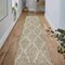 Jonathan Y Catala Moroccan Diamond Shag Gray/Ivory 2 ft. x 10 ft. Runner Rug MOH405B-210 - alternate 2