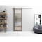 Sartodoors Sturdy Barn Door Grey 32x96 Solid Core Modern Interior QUADRO4002BD-S-NEB-3296 - alternate 1