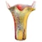 Homeroots 17" Red and Yellow Glass Abstract Novelty Table Vase 375776 - alternate 1