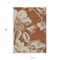 Homeroots 10' X 14' Terra Cotta And Beige Floral Washable Indoor Outdoor Area Rug 589589 - alternate 2