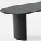 Homeroots 79" Black Solid Wood Double Pedestal Base Oval Dining Table 721105 - alternate 2