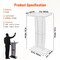 Vevor Acrylic Podium 47" Acrylic Podium Stand Reading Surface Storage Shelf White JYJTW047TCLR - alternate 4