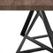 Homeroots 87" Walnut And Black Rectangular Manufactured Wood And Iron Dining Table 486040 - alternate 3