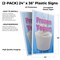 Signmission Frozen Yogurt, Plastic Signs Only 24 Inch x 36 Inch, Corrugated Plastic, 2PK CSB-2436-2PACK-Frozen Yogurt - alternate 2