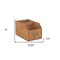 Homeroots 6" Brown Solid Wood Box 487950 - alternate 2