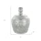Homeroots 10" Silver Speckle Glass Table Vase 574235 - alternate 2