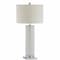 Jonathan Y Dallas 31.5" Ceramic LED Table Lamp, White/Chrome JYL8021A - alternate 2
