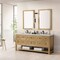 James Martin Vanities Breckenridge 72'' D Vanity, Light Natural Oak w/ Jasmine Pearl Top w/FreePower Wireless Charger 330-V72-LNO-FEJP - alternate 4