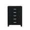 Homeroots 49" Black Wood Five Drawer Dresser 564698 - alternate 5