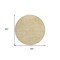 Homeroots 8' Gold And Beige Round Abstract Washable Indoor Outdoor Area Rug 598964 - alternate 6
