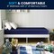 Flash Furniture Irvine Liquid-Resistant Memory Foam 8 Inch Twin Mattress w/Removable Cover w/Zipper in Blue CL-MF-LR-TWIN-GG - alternate 3