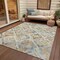 Homeroots 10' X 14' Ivory And Cream Geometric Washable Indoor Outdoor Area Rug 609141 - alternate 5