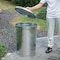 Gardenised 26 gal Round Outdoor Can, Silver, Galvanized Steel, 18.5 in QI004756 - alternate 3