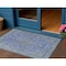 Homeroots 3' X 5' Blue And Gray Medallion Washable Indoor Outdoor Area Rug 616262 - alternate 1