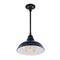 Jonathan Y Jasper 12.25" 1-Light Farmhouse Industrial Indoor/Outdoor Iron LED Pendant, Navy JYL7611C - alternate 5
