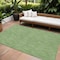 Homeroots 9' X 12' Green And Ivory Geometric Washable Indoor Outdoor Area Rug 602369 - alternate 1