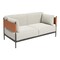 Homeroots 57in Gray and Black Loveseat 573986 - alternate 5