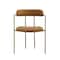 Manhattan Comfort Serene Metal Upholstered Dining Chair in Turmeric DC1882-TU - alternate 2