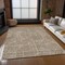 Homeroots 9' X 12' Brown And Beige Abstract Washable Indoor Outdoor Area Rug 594915 - alternate 4