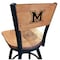 Holland Bar Stool Co 30" Blk Wrinkle Miami (OH) Swivel Bar Stool, Laser Engraved Back L03830BWMedMplAMia-OHMedMpl - alternate 1