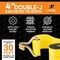 Xpose Safety Ratchet Straps Heavy Duty, 4 In x 30 FT Tie Down Straps Ratchet Operated with Double J Hooks, 4-PK RTD430-DJH-4-X-S - alternate 4