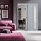Sartodoors Slab Barn Door Panel Frosted Glass Grey 28x84 Solid Core Modern Interior VEREGIO7288S-GRE-2884 - alternate 2