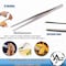 A2Z Scilab Culinary Tweezers, Blunt Serrated Jaws, 6 Inch, Stainless Steel Tongs A2Z-ZR1033 - alternate 4