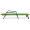 Leisuremod Marlin Patio Chaise Lounge Chair with Armrests in Black Aluminum Frame, Green MLABL-77G - alternate 4