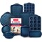Bakkenamster BAKKEN Kitchen Baking Pan Set, Oven Safe Tray, Up To 450 Deg F, 10PK BKBSBLUE10 - alternate 1