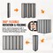 Vevor Room Divider Japanese Wall Divider 4 Pane for Room Separation (Black) SS-001-6P-BL - alternate 3