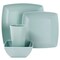 Gibson Home Grayson Melamine 16 Piece Square Dinnerware Set in Mint 99898.16R - alternate 2