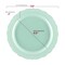 Smarty Had A Party Turquoise Vintage Round Plastic Dinnerware Value Set (120 Dinner Plates + 120 Salad Plates), 240PK 860TQVP-CASE - alternate 3