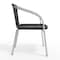 Flash Furniture Contemporary Restaurant Stack Chair, Aluminum and Black Seat, Black Back, 21.75 W 22" L 29 H TLH-020-BK-GG - alternate 10