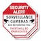 Signmission Security Alert Surveillance Cameras, 6 inch X 6 inch, Plastic Sign, 2PK OC-P-2PACK-6-328 - alternate 1