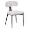Leisuremod Dilenny Faux Leather Dining Chair - Modern Padded Side Chair with Steel Legs DC49CR - alternate 1