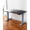 Homeroots 48" Adjustable Black and Gray Stainless Steel Computer Desk 397734 - alternate 3