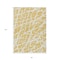 Homeroots 8' X 10' Gold and White Abstract Washable Non Skid Indoor Outdoor Area Rug 559268 - alternate 6