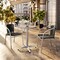 Flash Furniture Round Table Set, Aluminum, Plastic, Rattan, Stainless Steel, Grey TLH-ALUM-24RD-020BKCHR2-GG - alternate 4