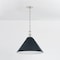 Hudson Valley Lighting Painted No. 2 Pendant in Polished Nickel/Darkest Blue by Mark D. Sikes MDS352L-PN/DBL - alternate 3